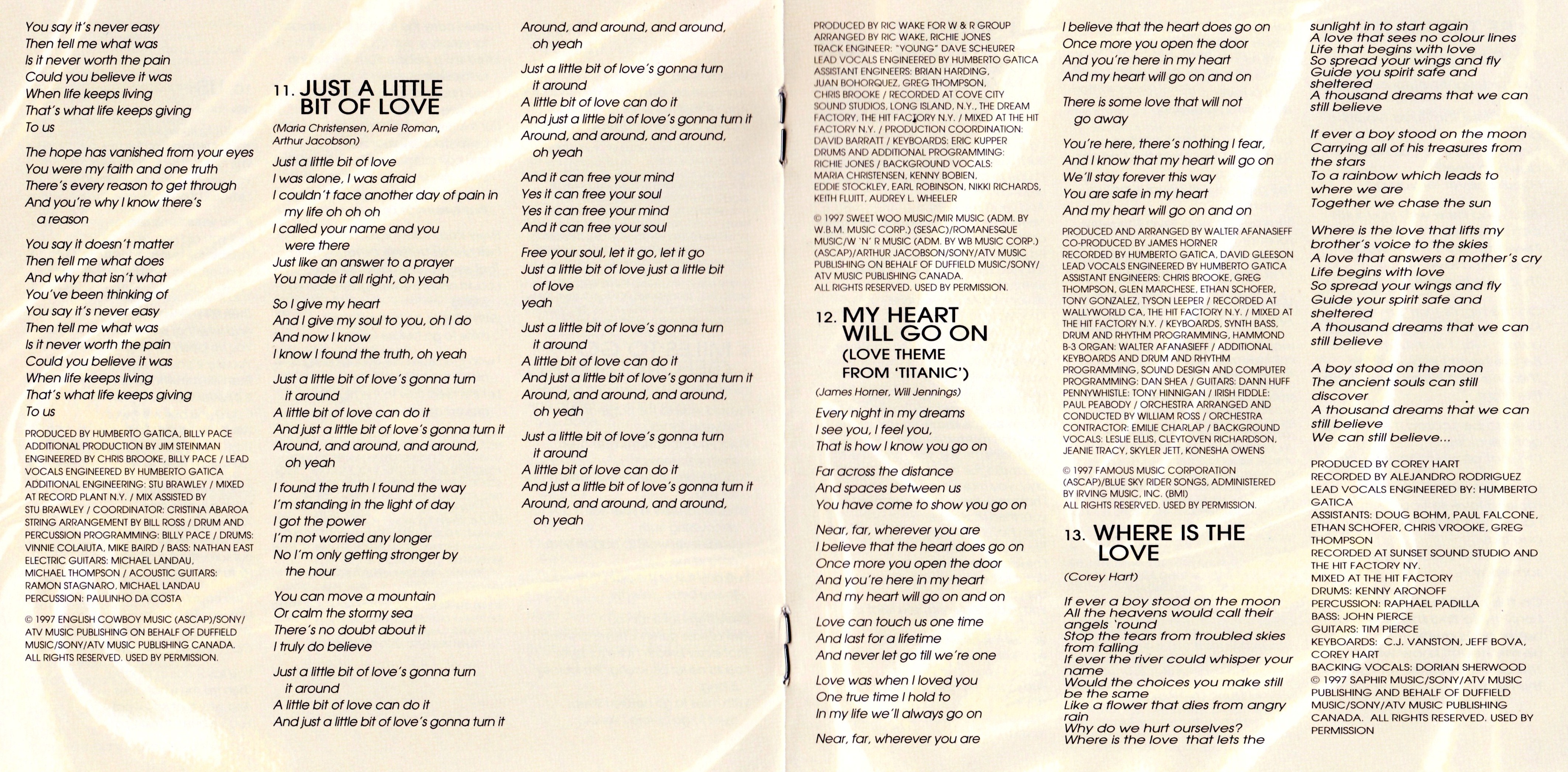 Celine Dion  Lets Talk About Love : Booklet 5